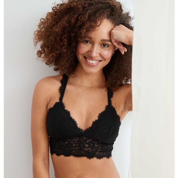 Aerie Eyelash Lace Racerback Bralette - Picture 3 of 8